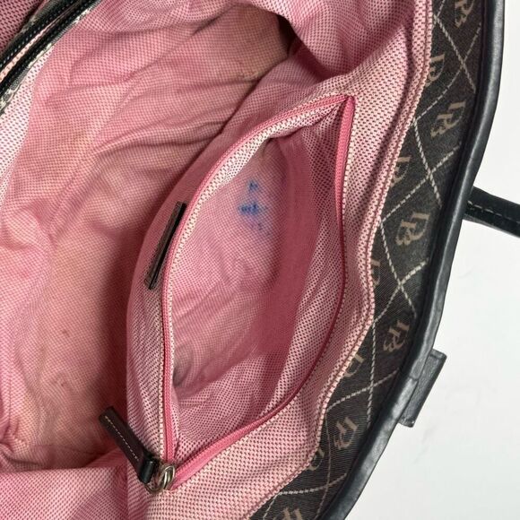 Dooney & Bourke Signature DB Canvas Satchel Tote Monogram Large Tote - Picture 10 of 15